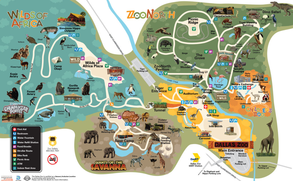 Map of the Zoo | Dallas Zoo