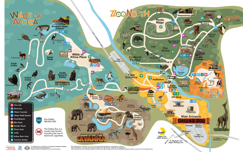 dallas zoo map 2023