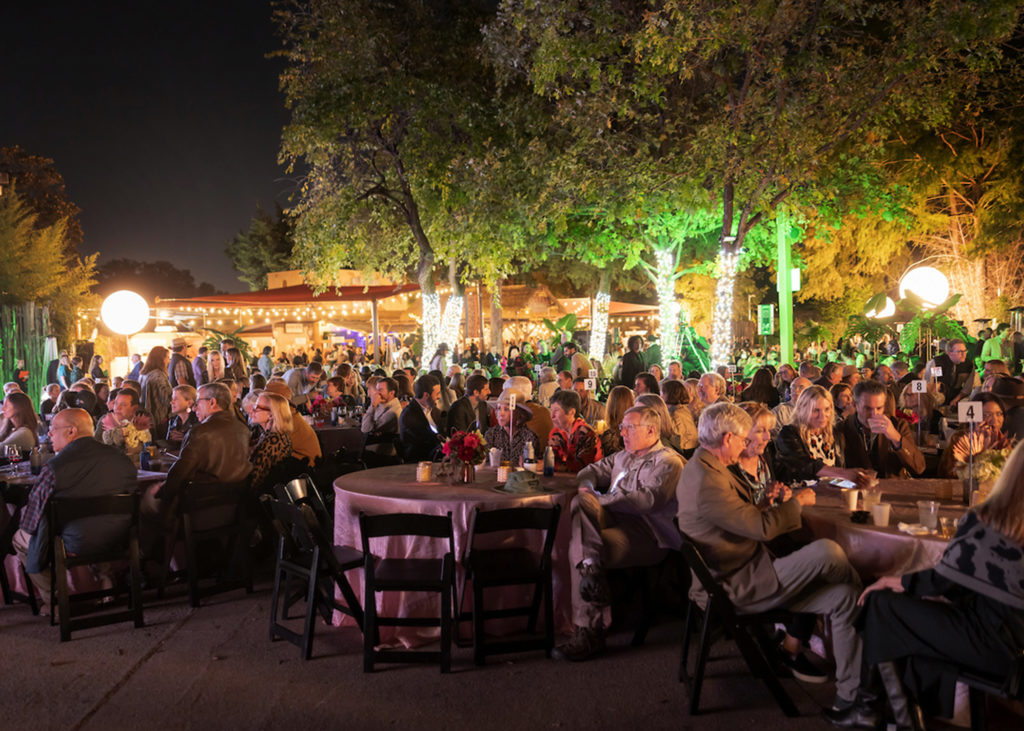 View of tables and crowd at Zoo to Do 2023