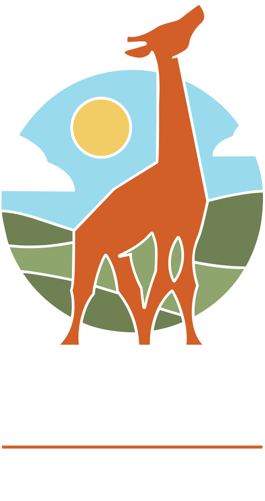 Wild Horizons vertical logo in white