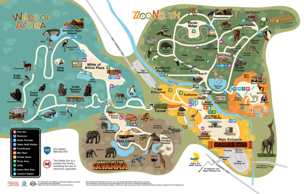 Dallas Zoo map