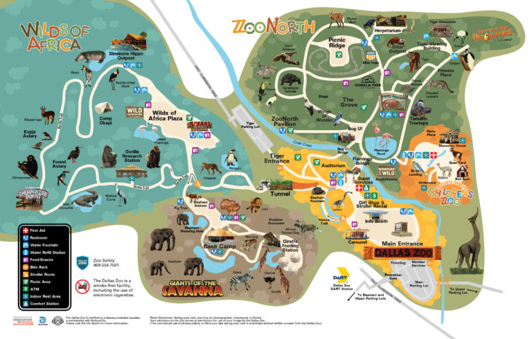 Map of the Zoo | Dallas Zoo